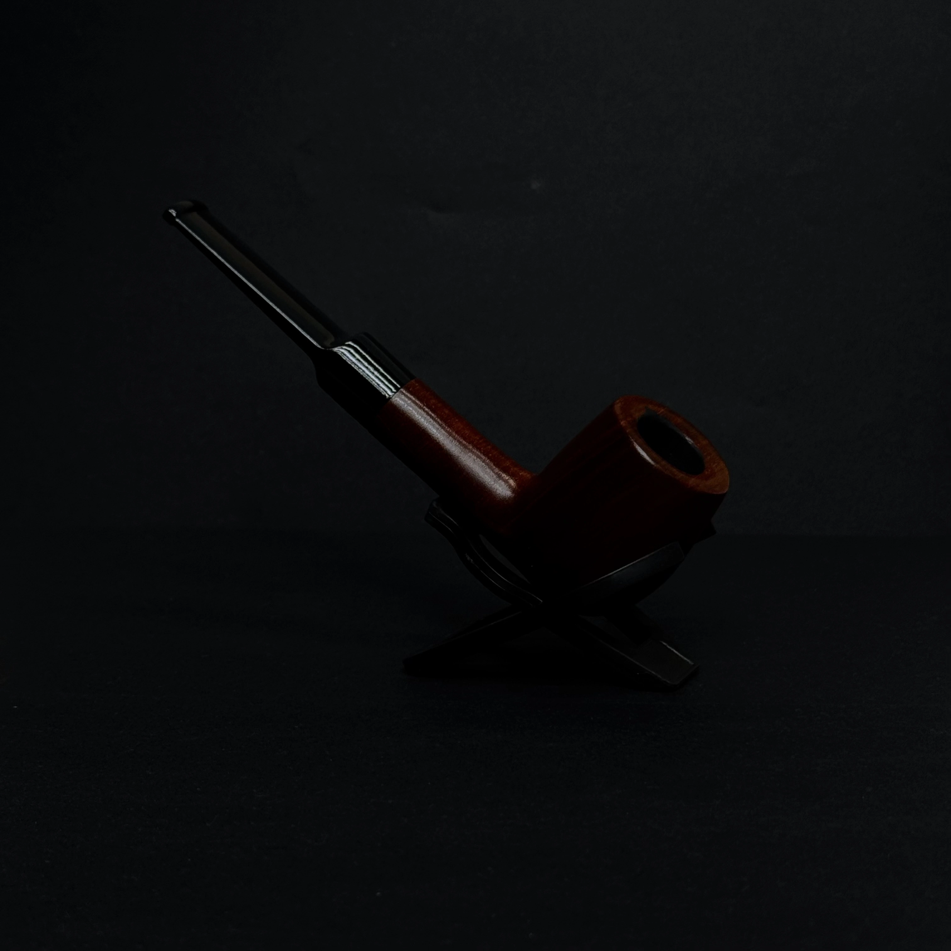 Трубка курительная Пайп No 38 бакаут прямая, фильтр 9мм, подставка, чехол