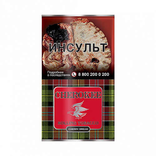 ТАБАК курительный тонкорезанный CHEROKEE Cherry Dream кисет 25гр